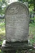 Tombstone of William Morgan, who died in the Avondale Mine Disaster of 1869.