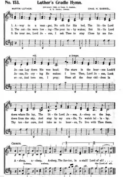 Charles H. Gabriel's 1896 setting, featuring a chorus at the end of each verse.