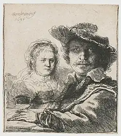Rembrandt and Saskia (1636, Rijksmuseum Amsterdam).