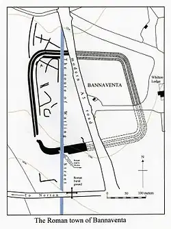 Plan of the site of Bannaventa