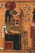 Tefnut as depicted in the Book of the Dead.