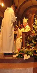 Bishop Malvestiti, just installed on his diocese, 26 October 2014