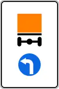 4.9.1 Direction of movement of vehicles with dangerous goods (turn left)