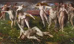 Bacchanalia (1896), oil on canvas, 117 x 204&nbsp;cm., private collection