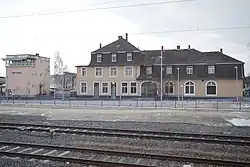 Former Entrance building from the rail side