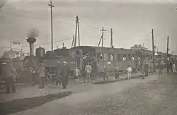 Narrow gauge railway at Modrzew, 1925