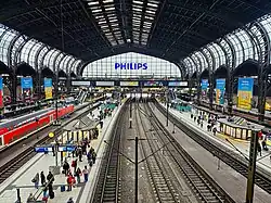 Station hall of Hamburg Hauptbahnhof