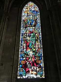 Joan of Arc window, Bay 26, Chapel of Saint-Joan-of-Arc (20th c.)