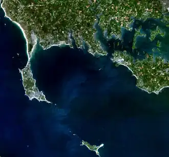 Satellite image of the bay