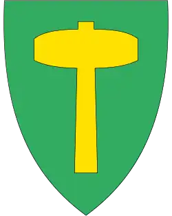 Coat of arms of Ballangen Municipality (1980-2019)