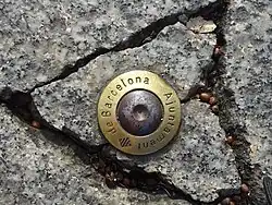 Vial Moll de Bosch i Alsina, near Port de Barcelona building, & pedestrian crossing Barcelona