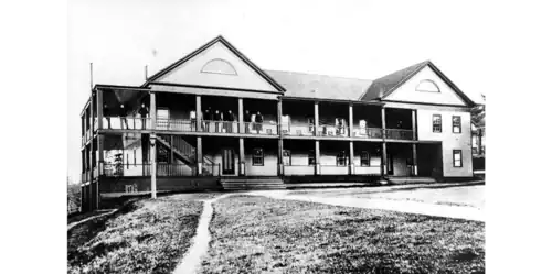 Barracks at Fort Townsend, ca. 1885