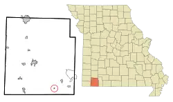 Location of Chain-O-Lakes, Missouri