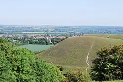 Barton Hills showing their proximity to this place