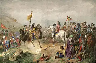 The Ottoman Army after suffering a major defeat during the Second Battle of Mohács