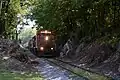 BB 7 with sisters, south on the Shenandoah Valley Railroad in Staunton, Virginia.