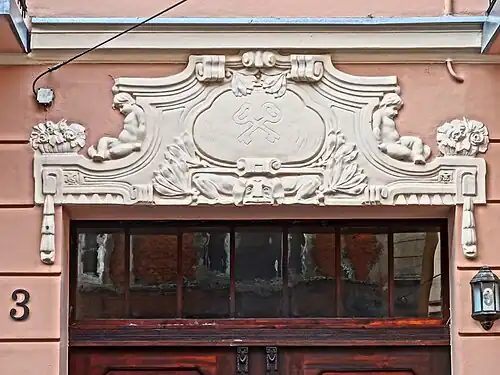 Plastered decoration