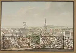 (1804-1861) Udsigt fra Rundetårn