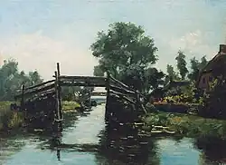 Footbridge near Kortenhoef (about 1910).