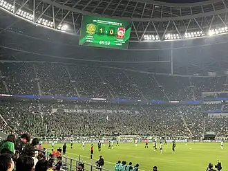Guoan players during the match against Qingdao West Coast on 17 June