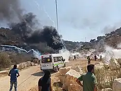 Protest in Beita against Evyatar outpost. 3 Sept 2021