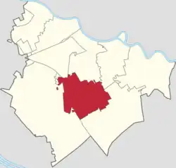 Location within Jinnan District