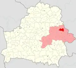 Location of Drybin district