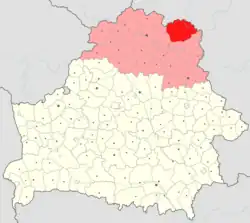 Location of Haradok district