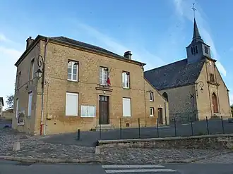 Town hall and church