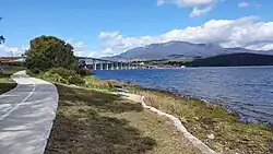 Rose Bay foreshore walk is part of the Clarence Foreshore Trail and is dotted with benches to rest and enjoy excellent views.