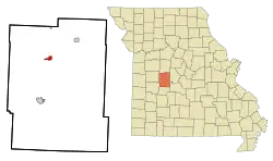 Location of Lincoln, Missouri
