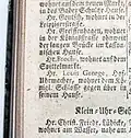 Entry of the address of Louis George at the Berlin address book of 1769