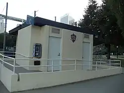 Beverly Hills Little League sign on small building