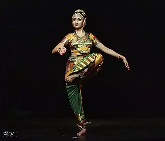 Reddy performing Kuchipudi
