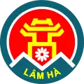 Official seal of Lâm Hà district