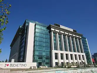 The New National Library of Romania, with a price of €110 million.[112]