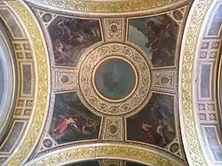 The central cupola, surrounded by allegorical figures