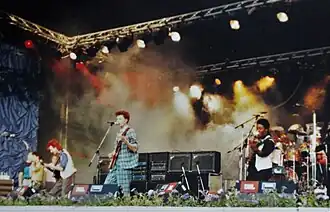 Big Country, 1986. L-R: Bruce Watson, Stuart Adamson, Tony Butler and Mark Brzezicki.