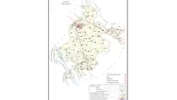 Map showing Parsanda (#694) in Bighapur CD block