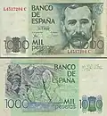 1000 pesetas, 1978.