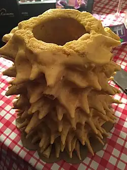 Šakotis, a spit cake is one of the main attributes of the Lithuanian feast.