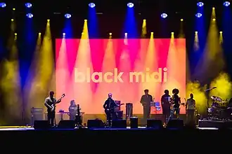Black Midi performing at Wide Awake Festival 2021