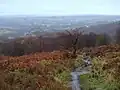 Footpath across moorland at Blacka Moor nature reserve