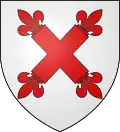 Argent a saltire floretty gules (Busséol)