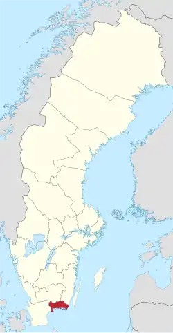 Blekinge County in Sweden