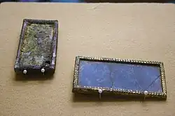 Blue Flat Glass Plaques