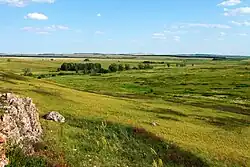 Blue Tract Stones in Tyulgansky District
