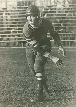 Close-up of McMillin on the field