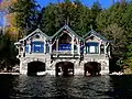 The second boathouse at Topridge, added by Harlan Crow