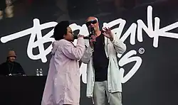 Bomfunk MC's performing in 2022.